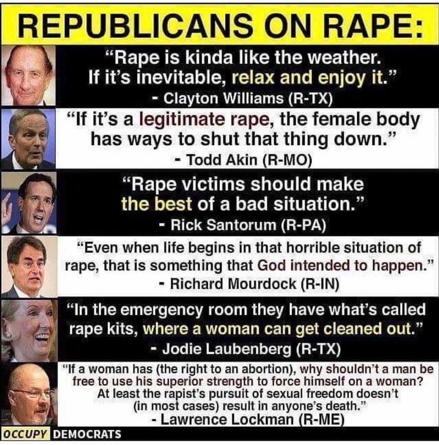 Republicans on Rape