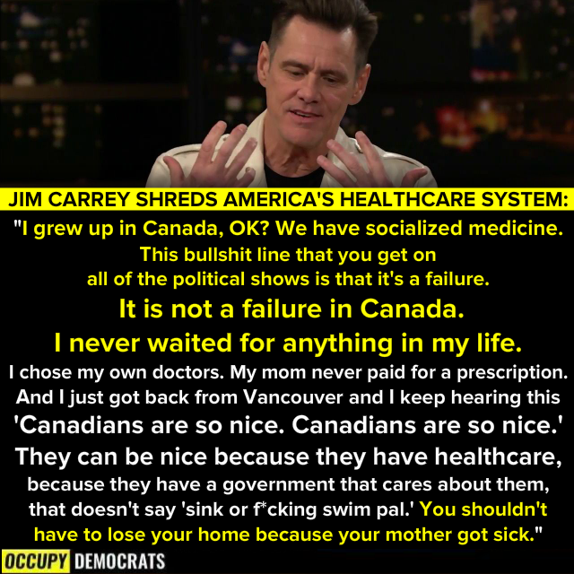 Canadian Health is fine, thankyou