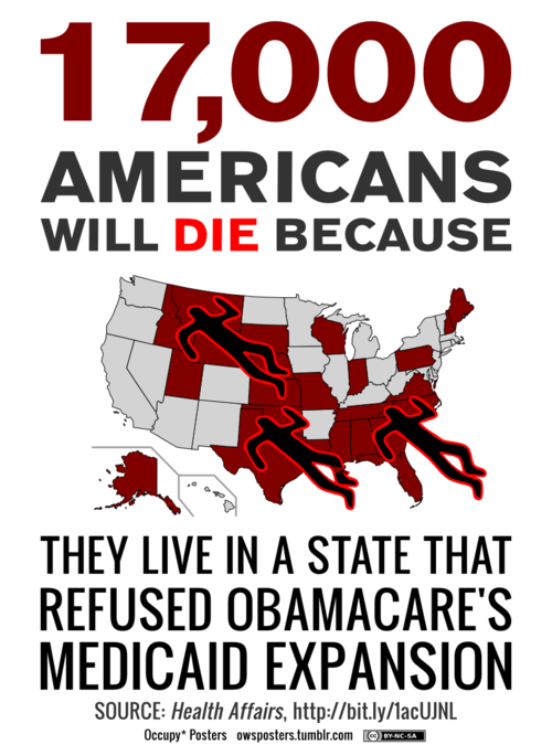 States that refused Medicid Expansion